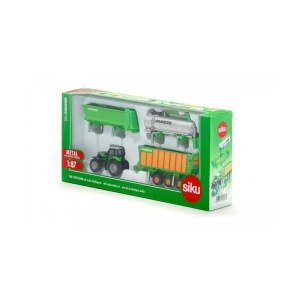 Tractor Deutz-Fahr cu remorcă Joskin la scala de 1:87