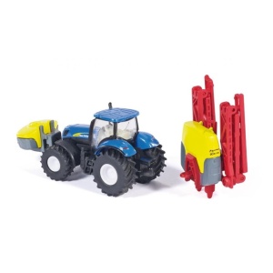Tractor New Holland cu sprayer Kverneland la scara 1:87