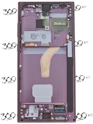 Display Samsung SM-S908 S22 Ultra BURGUNDY SWAP