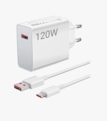 SET Incarcator retea XIAOMI 120W-6A 1x Type-A + CABLU MDY-15-EX - Img 2