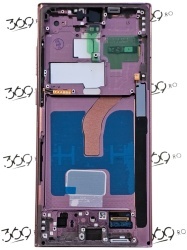 Display Samsung SM-S908 S22 ULTRA BURGUNDY REFURBISHED