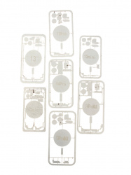 Protectie laser iPhone 8 - 14 Pro Max -set 19 buc - Img 2