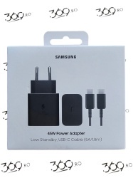 SET Incarcator retea Samsung 45W 1x Type-C BLACK EP-T4511XBEGEU + CABLU