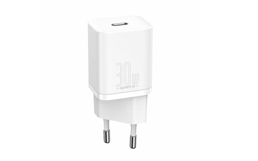 Incarcator retea Baseus Super Si, Quick Charger 1C, 30W, USB-C Alb