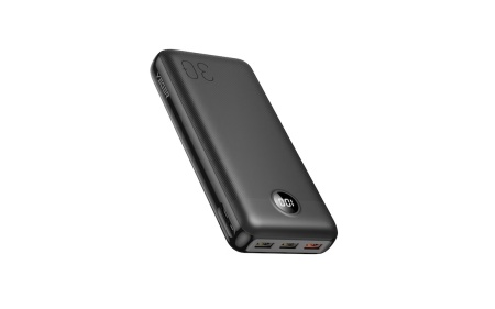 Acumulator extern Veger L30, Fast Charge, 30000 mAh, PD20W, Display LED, Black