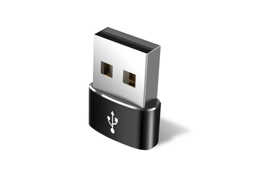 Adaptor Techsuit Type-C La USB OTG, Transfer De Date, Incarcare Rapida 3A - Negru