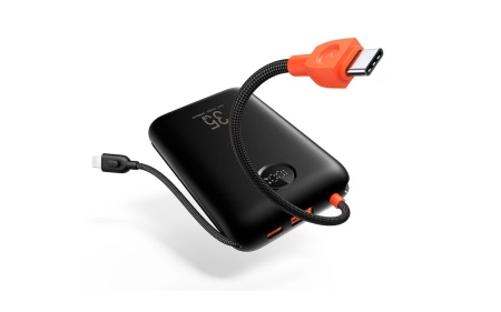 Powerbank VEGER K1 10.000mAh, 35W PD cu Ecran Digital ,Negru