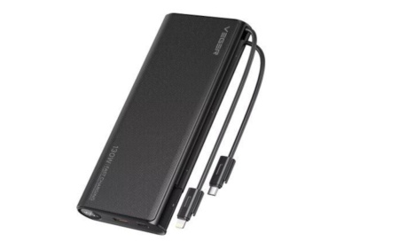 Power Bank, Veger, TC130 25000mAh 130W cu port USB-A si port USB-C, negru