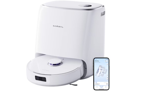 Aspirator robot Narwal Freo X Ultra, aspiratie 8200Pa, autonomie 210 min, navigare tri-laser, alb