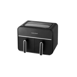 Air fryer digital dublu, MORPHY RICHARDS, 7.2L, 2 sertare, 1500W, Interfata Touch, 14 retete presetate