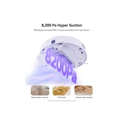 Aspirator robot Narwal Freo X Ultra, aspiratie 8200Pa, autonomie 210 min, navigare tri-laser, alb - Img 2