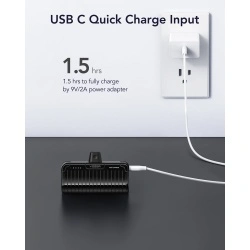 Baterie Externa VEGER PlugOn Pro-C, 5000mAh, Conector USB-C Integrat, Incarcare Rapida 20W PD, Ultra-Compacta, Negru - Img 4