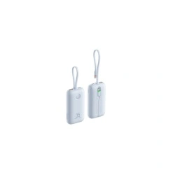 Baterie externa Veger W1188, 1 x USB-C, 1 x USB-A, 10000 mAh, 5 V, 2 A, 35 W, Blue - Img 3
