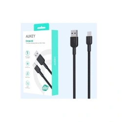Cablu AUKEY CB-NAC2 A to C 60W/480Mbps 1.8M, braided cable USB2.0, negru - Img 3