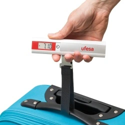 Cantar Portabil pentru Bagaje UFESA BV0505 Travel, Ecran LCD, Max 50kg, argintiu - Img 2