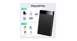 Carcasa HDD/SDD, SATA, 6Gbps + Cablu USB la Micro-USB - Ugreen US221 - negru - Img 5