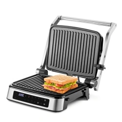 Grill Electric UFESA Everest, Putere 2000W, Deschidere 180 grade, Inox, suprafata antiaderenta - Img 4