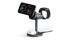 Incarcator AUKEY 3-in-1 desktop magnetic wireless charger, QI 2.0, 30W - Img 1