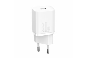 Incarcator retea Baseus Super Si, Quick Charger 1C, 30W, USB-C Alb - Img 1