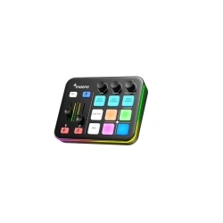 Mixer audio si placa de sunet Maono G1 Neo, RGB, Bluetooth 4.2, XLR, 2 x USB, Jack 3.5 mm, Negru (desigilat)
