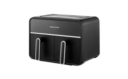 Air fryer digital dublu, MORPHY RICHARDS, 7.2L, 2 sertare, 1500W, Interfata Touch, 14 retete presetate - Img 2