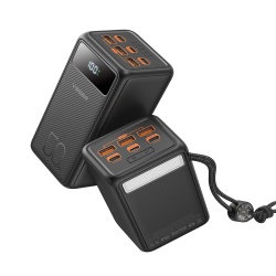 Baterie Externa VEGER Tank Boost, 56000mAh, Fast Charge 22.5W, 4 Porturi USB, Incarcare Rapida, Afisaj LED, Negru - Img 2