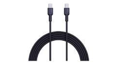 Cablu AUKEY CB-NCC1 C to C 60W/480Mbps 1M, braided cable USB2.0, black