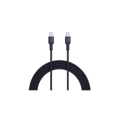 Cablu AUKEY CB-NCC1 C to C 60W/480Mbps 1M, braided cable USB2.0, black