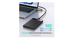 Carcasa HDD/SDD, SATA, 6Gbps + Cablu USB la Micro-USB - Ugreen US221 - negru - Img 2