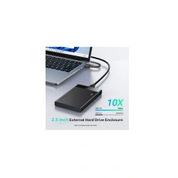 Carcasa HDD/SDD, SATA, 6Gbps + Cablu USB la Micro-USB - Ugreen US221 - negru - Img 2