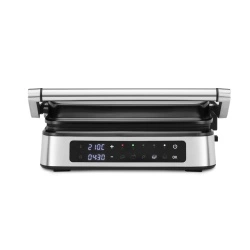Grill Electric UFESA Everest, Putere 2000W, Deschidere 180 grade, Inox, suprafata antiaderenta