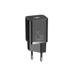 Incarcator Priza Type-C PD25W + Cablu Type-C - Baseus Super Si (TZCCSUP-L01) - Negru - Img 2