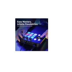 Mixer audio si placa de sunet Maono G1 Neo, RGB, Bluetooth 4.2, XLR, 2 x USB, Jack 3.5 mm, Negru (desigilat) - Img 2