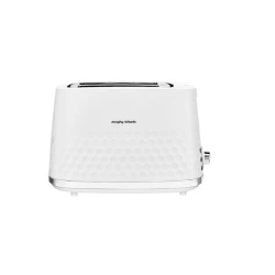 Prajitor de paine MORPHY RICHARDS, HIVE, putere 850W, 7 trepte de putere, compartimente pentru 2 felii simultan, functie de dezghetare, alb
