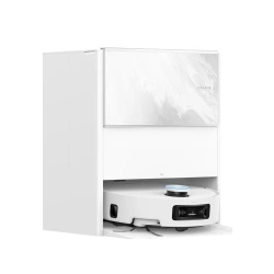 Robot de aspirare cu mop Dreame Aqua 10 Ultra Track Complete RLR81CE-1-WH, tehnologie TrackSync™ stație automată de golire 3.5l, 25000Pa, alb
