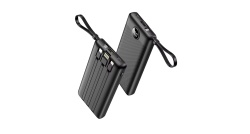Acumulator extern Veger C10, 10000 mAh, cabluri Type C & Lightning & MicroUSB si USB incorporate, Display LED - Img 3