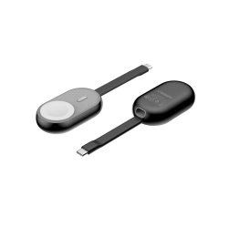Baterie Externa Wireless VEGER W0102 pentru Apple Watch, 1200mAh, Incarcare Magnetica, Tip Breloc, Ultra-Compacta, Negru - Img 2
