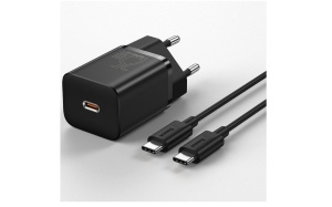 Incarcator Priza Type-C PD25W + Cablu Type-C - Baseus Super Si (TZCCSUP-L01) - Negru - Img 3