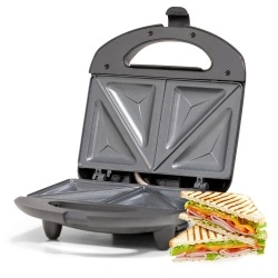 Sandwich Maker UFESA SW7860, Putere 750W, Placi Antiaderente, Indicator LED, Negru/Inox - Img 5