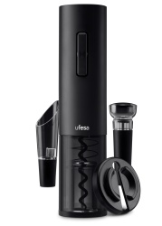 Set Tirbuson Electric UFESA Easy Open, 4 in 1, Baterie Reincarcabila + Accesorii Vin, Negru - Img 6