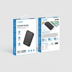 Baterie Externa VEGER A10, 10000mAh, Fast Charging, Port USB-C și USB, Design Compact, Negru - Img 6