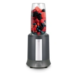 Blender UFESA Nutrishake 1200W, 2 Recipiente Sport, Lame Inox, Negru/Argintiu