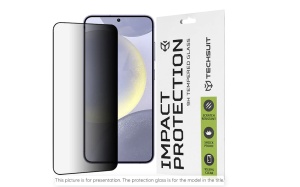 Folie pentru iPhone 15 Pro Max - Techsuit 111D Privacy Full Glue - Negru - Img 1