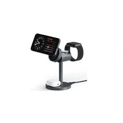Incarcator AUKEY LC-MC311 3-in-1 desktop magnetic wireless charger, QI 2.0, 30W - Img 3
