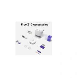 Pachet accesorii Narwal pentru Z10, contine: 1 perie principala anti incurcare, 3 perechi de lavete pentru mop, 2 perii laterale, 2 flacoane cu solutie de curatare, 2 saci de praf pentru statia de aspirare, 2 filtre HEPA, 2 filtre tip burete