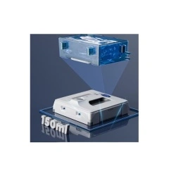 Robot de curatare geamuri Hutt A1, tehnologie AI cu frecventa variabila, rezervor apa 150 ml, 6000Pa, alb - Img 4