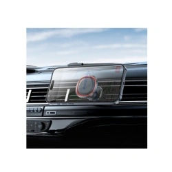 Suport telefon magnetic pentru grila ventilatie Borofone Roman BH124, negru - Img 3