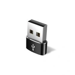 Adaptor Techsuit Type-C La USB OTG, Transfer De Date, Incarcare Rapida 3A - Negru