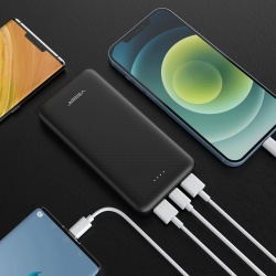 Baterie Externa VEGER A10, 10000mAh, Fast Charging, Port USB-C și USB, Design Compact, Negru - Img 3