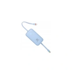 Baterie externa Veger W1188, 1 x USB-C, 1 x USB-A, 10000 mAh, 5 V, 2 A, 35 W, Blue